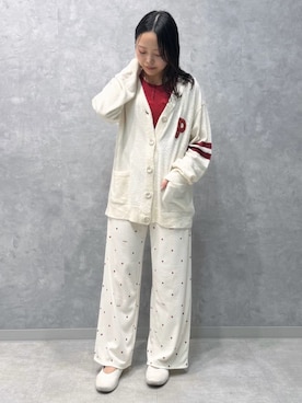 「アイテム（ルームウェア）」を使った、gelato piqueさん（レディース・153cm）の夏コーディネート