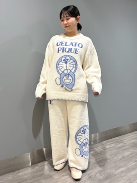 「アイテム（ルームウェア/パジャマ）」を使った、gelato piqueさん（レディース・153cm）の冬コーディネート