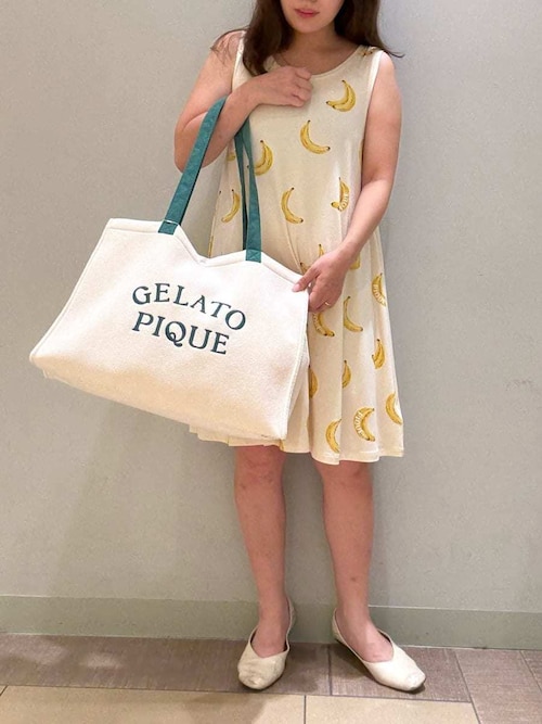 【gelato pique】ロゴトートバッグ パイルロゴトートバッグ（トートバッグ）｜gelato pique