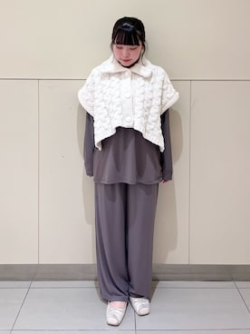 「アイテム（ルームウェア/パジャマ）」を使った、gelato piqueさん（レディース・155cm）の秋コーディネート