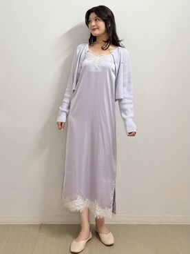 「アイテム（ルームウェア/パジャマ、パープル系）」を使った、gelato piqueさん（レディース・164cm）の夏コーディネート