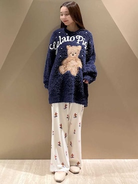 「アイテム（ルームウェア）」を使った、gelato piqueさん（レディース・150cm）の秋コーディネート