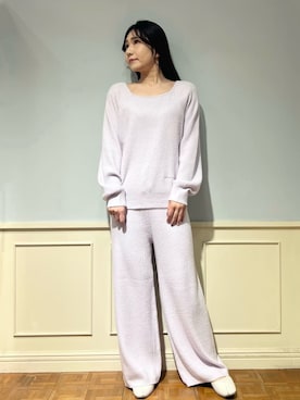 「アイテム（ルームウェア）」を使った、gelato piqueさん（レディース・158cm）の冬コーディネート