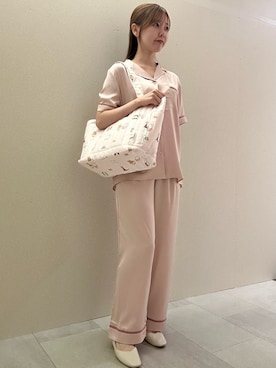 「アイテム（ルームウェア）」を使った、gelato piqueさん（レディース・158cm）の夏コーディネート