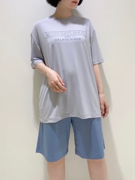 「アイテム（ルームウェア）」を使った、gelato piqueさん（レディース・155cm）の夏コーディネート
