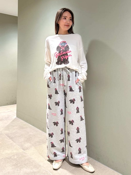 gelato pique（ジェラートピケ） パジャマ ルームウェア スカーフDOG柄