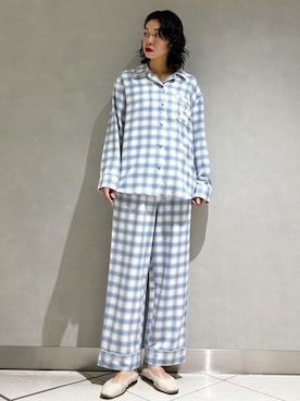 「アイテム（ルームウェア）」を使った、gelato piqueさん（レディース・168cm）の秋コーディネート