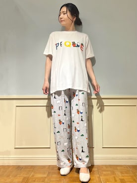 「アイテム（ルームウェア）」を使った、gelato piqueさん（レディース・158cm）の夏コーディネート