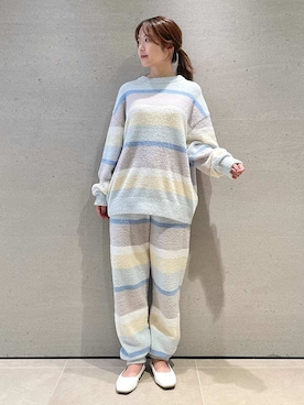 「アイテム（ルームウェア/パジャマ）」を使った、gelato piqueさん（レディース・157cm）の秋コーディネート