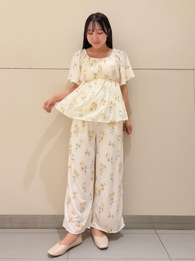 「アイテム（ルームウェア）」を使った、gelato piqueさん（レディース・158cm）の春コーディネート