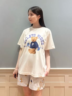 「アイテム（ルームウェア）」を使った、gelato piqueさん（レディース・161cm）の夏コーディネート