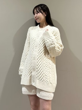 「アイテム（ルームウェア/パジャマ、ホワイト系）」を使った、gelato piqueさん（レディース・158cm）の秋コーディネート