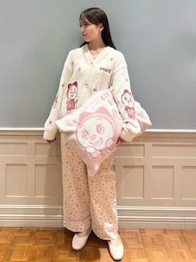 「アイテム（寝具）」を使った、gelato piqueさん（レディース・161cm）の冬コーディネート