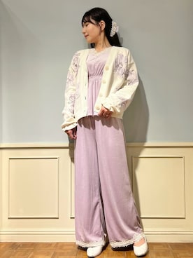 「アイテム（ルームウェア）」を使った、gelato piqueさん（レディース・158cm）の秋コーディネート