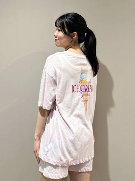 「アイテム（ルームウェア）」を使った、gelato piqueさん（レディース・165cm）の夏コーディネート