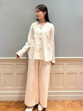 「アイテム（ルームウェア）」を使った、gelato piqueさん（レディース・161cm）の冬コーディネート