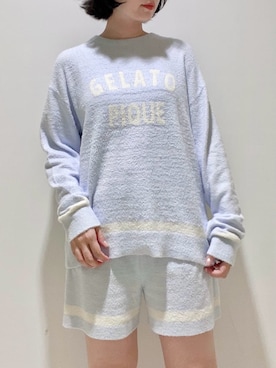 「アイテム（ルームウェア、ブルー系）」を使った、gelato piqueさん（レディース・155cm）の秋コーディネート