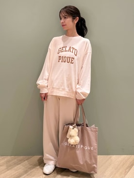 「アイテム（ルームウェア/パジャマ）」を使った、gelato piqueさん（レディース・156cm）の秋コーディネート