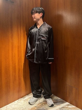 「アイテム（ルームウェア/パジャマ）」を使った、gelato piqueさん（メンズ・163cm）の秋コーディネート