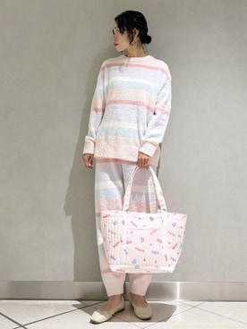 「アイテム（ルームウェア/パジャマ）」を使った、gelato piqueさん（レディース・168cm）の秋コーディネート