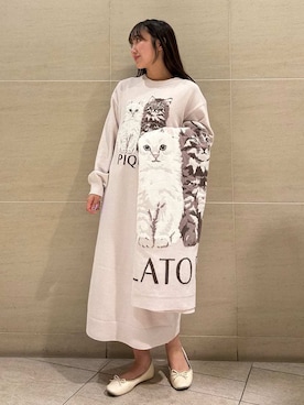 「アイテム（ブランケット）」を使った、gelato piqueさん（レディース・158cm）の秋コーディネート