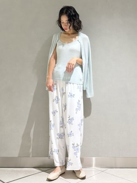 「アイテム（ルームウェア）」を使った、gelato piqueさん（レディース・168cm）の夏コーディネート