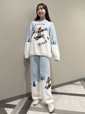 「アイテム（ルームウェア）」を使った、gelato piqueさん（レディース・158cm）の秋コーディネート