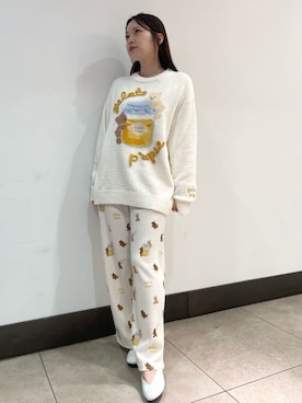 「アイテム（ルームウェア）」を使った、gelato piqueさん（レディース・158cm）の秋コーディネート