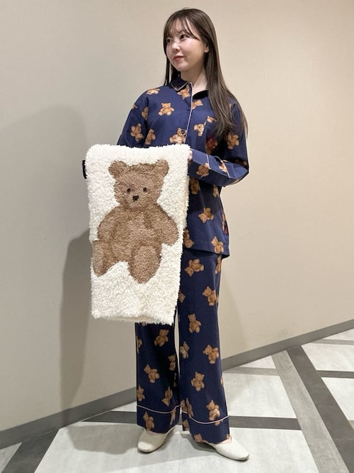 HOLIDAY】ジェラートスノーベアジャガードブランケット（ブランケット