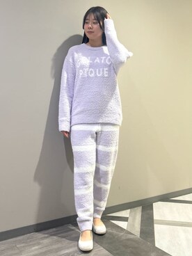「アイテム（ルームウェア）」を使った、gelato piqueさん（レディース・165cm）の冬コーディネート