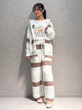 「アイテム（ルームウェア/パジャマ）」を使った、gelato piqueさん（レディース・160cm）の冬コーディネート
