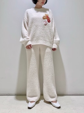 「アイテム（ルームウェア）」を使った、gelato piqueさん（レディース・155cm）の秋コーディネート