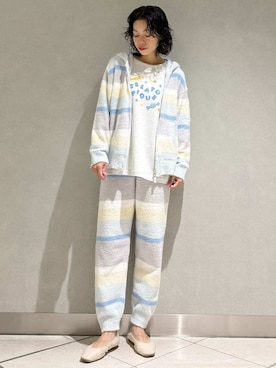 「アイテム（ルームウェア/パジャマ）」を使った、gelato piqueさん（レディース・168cm）の秋コーディネート