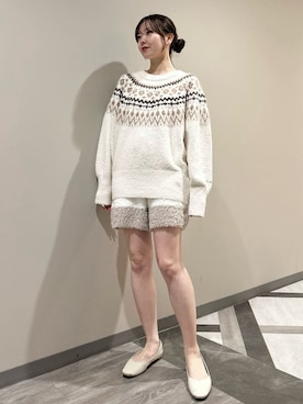 「アイテム（ルームウェア、ブラウン系）」を使った、gelato piqueさん（レディース・158cm）の秋コーディネート