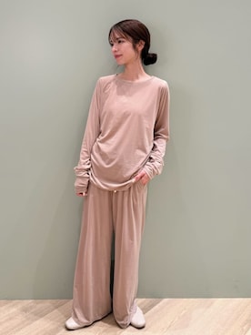 「アイテム（ルームウェア）」を使った、gelato piqueさん（レディース・156cm）の冬コーディネート