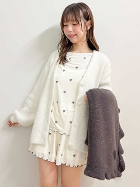 「アイテム（ルームウェア/パジャマ、ホワイト系）」を使った、gelato piqueさん（レディース・161cm）の秋コーディネート