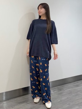 「アイテム（ルームウェア）」を使った、gelato piqueさん（レディース・158cm）の秋コーディネート