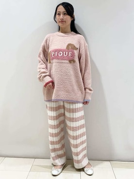 「アイテム（ルームウェア）」を使った、gelato piqueさん（レディース・150cm）の秋コーディネート