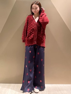 「アイテム（ルームウェア）」を使った、gelato piqueさん（レディース・150cm）の冬コーディネート