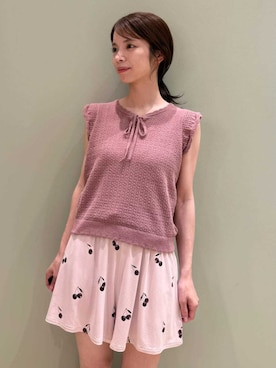「アイテム（ルームウェア）」を使った、gelato piqueさん（レディース・156cm）の夏コーディネート