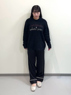 「アイテム（ルームウェア/パジャマ）」を使った、gelato piqueさん（レディース・155cm）の秋コーディネート