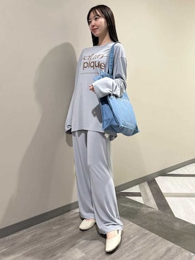 「アイテム（ルームウェア）」を使った、gelato piqueさん（レディース・158cm）の秋コーディネート