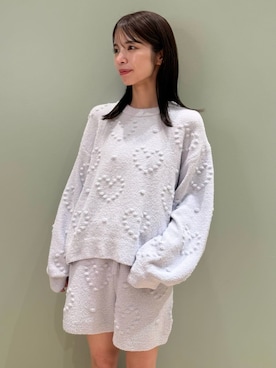 「アイテム（ルームウェア）」を使った、gelato piqueさん（レディース・156cm）の秋コーディネート