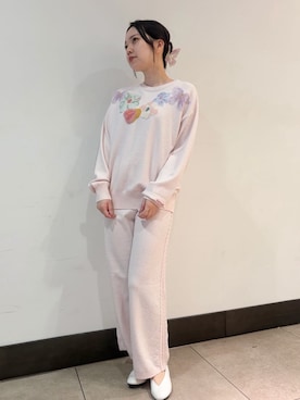 「アイテム（ルームウェア/パジャマ）」を使った、gelato piqueさん（レディース・158cm）の冬コーディネート