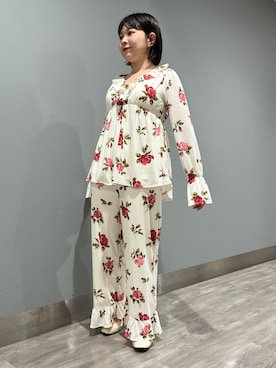 「アイテム（ルームウェア）」を使った、gelato piqueさん（レディース・153cm）の秋コーディネート