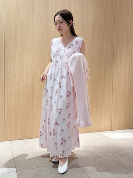 「アイテム（ブランケット）」を使った、gelato piqueさん（レディース・158cm）の春コーディネート