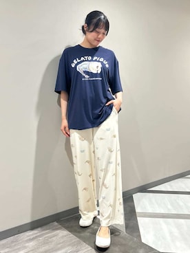 「アイテム（ルームウェア）」を使った、gelato piqueさん（レディース・165cm）の夏コーディネート