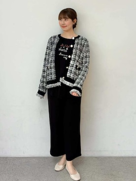 「クリスマス」｜「アイテム（ルームウェア/パジャマ）」を使った、gelato piqueさん（レディース・165cm）の冬コーディネート