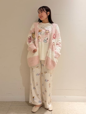 「アイテム（ルームウェア）」を使った、gelato piqueさん（レディース・158cm）の秋コーディネート