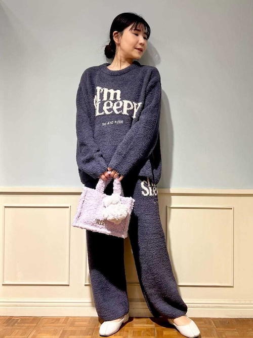 パウダースリーピーロゴジャガードプルオーバー＆ロングパンツセット